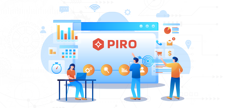 PIRO Fusion jewelry ERP system dashboard, demonstrating its customizable interface