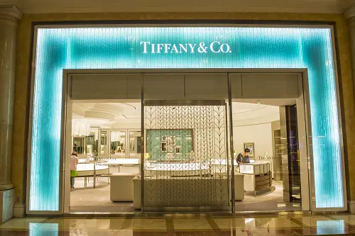 Tiffany & Co. retail location in Las Vegas shopping mall